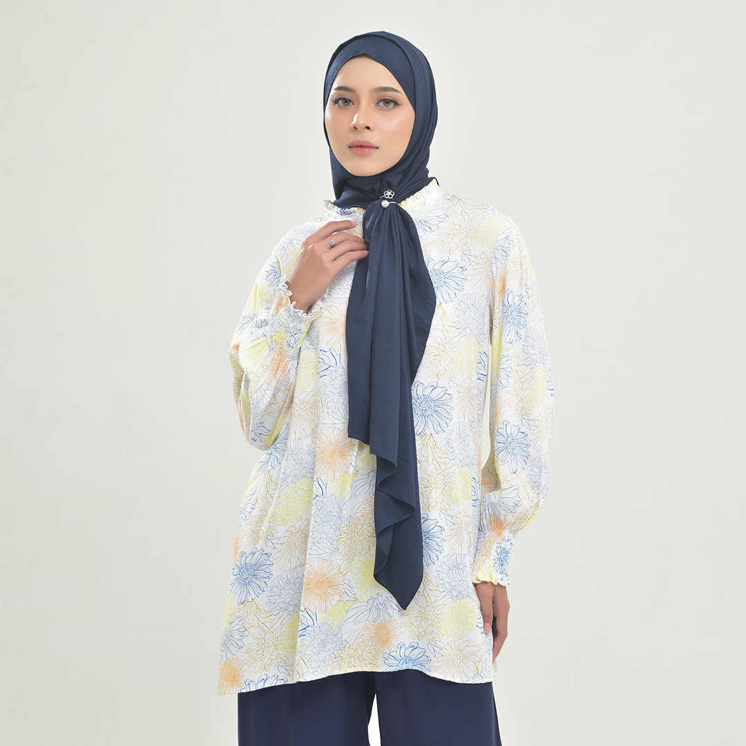 Produsen Jual Rabbani X Mot Tunik Ayana Arfana White Sand