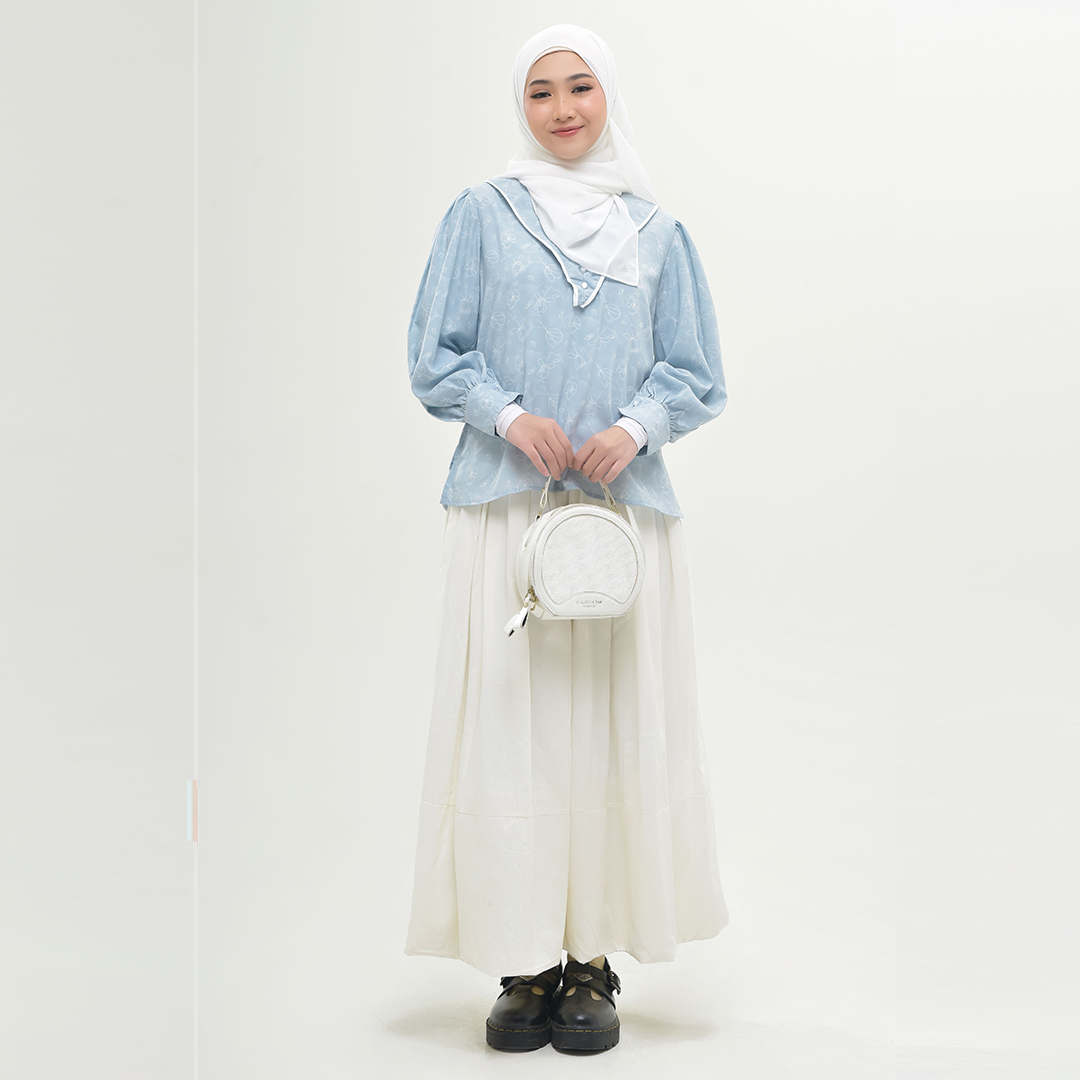 Jual Tunik Atasan Muslim Wanita Lengan Panjang Dewasa Dara Sesilia