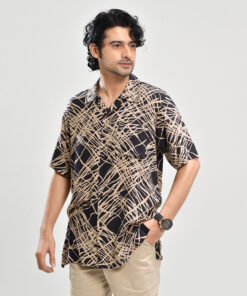 Produsen Rabbani X Mot Shirt Hawaian Aruna - Black