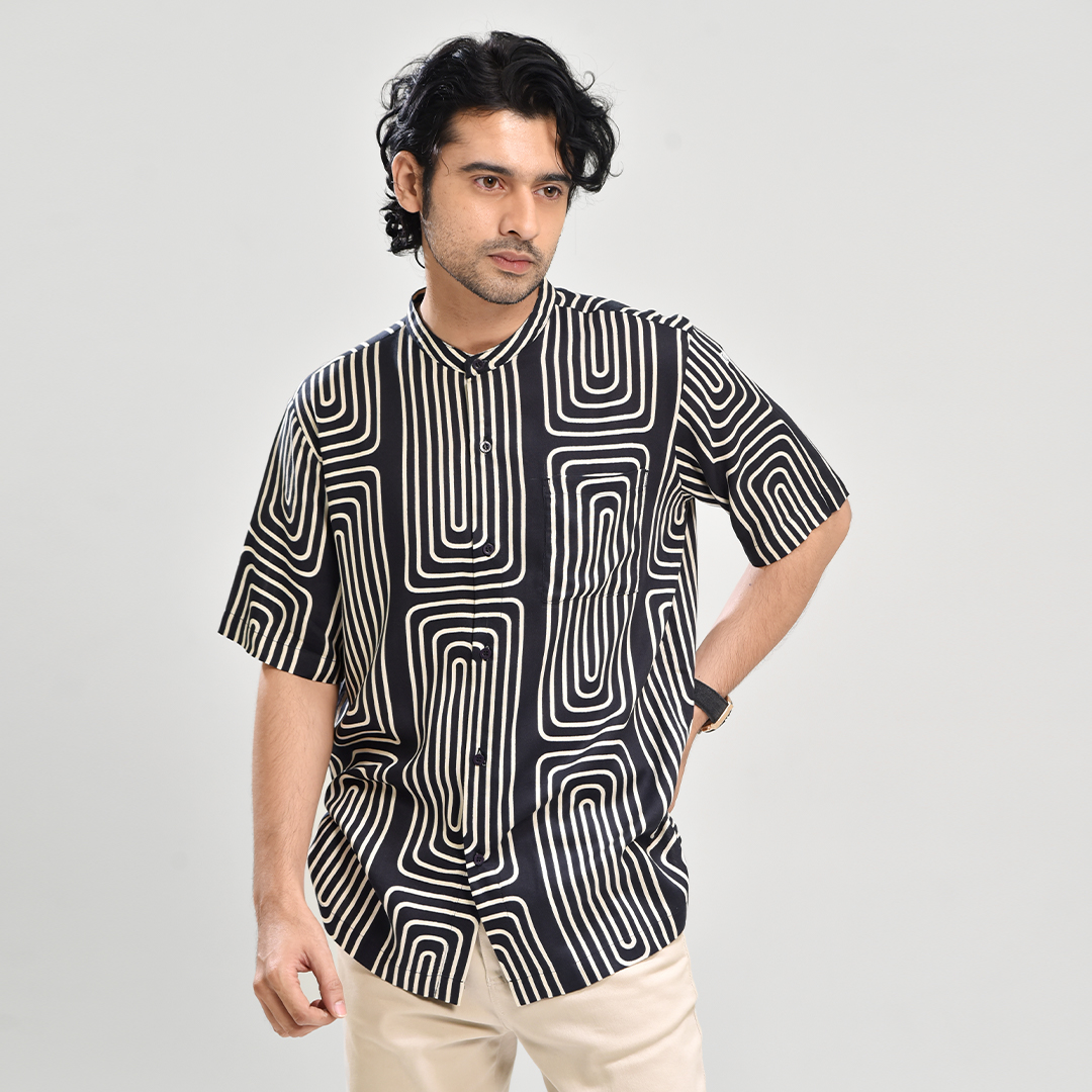 Produsen/Distributor/Supplier/Penyedia/Jual Rabbani X Mot Shirt Thuikim Achillea - Black