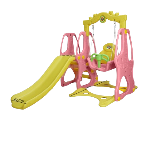 Produsen/Distributor/Supplier/Penyedia/Jual Perosotan Ayunan Motif Pohon M1301 Pink — Mainan Edukatif Aman dari HDPE untuk Anak