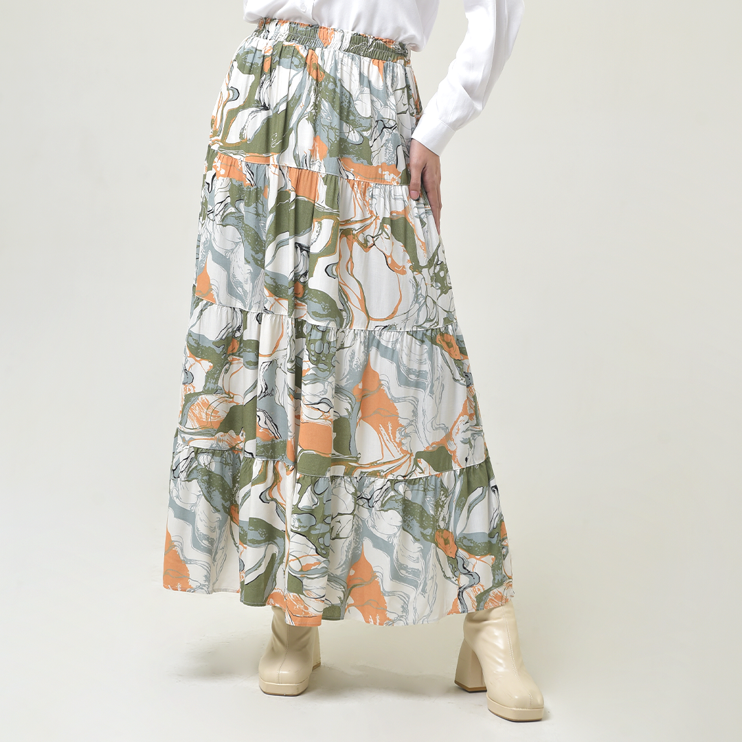 Produsen/Distributor/Supplier/Penyedia/Jual Rabbani X Mot Rok Alima Aydania – Bahan Rayon Print