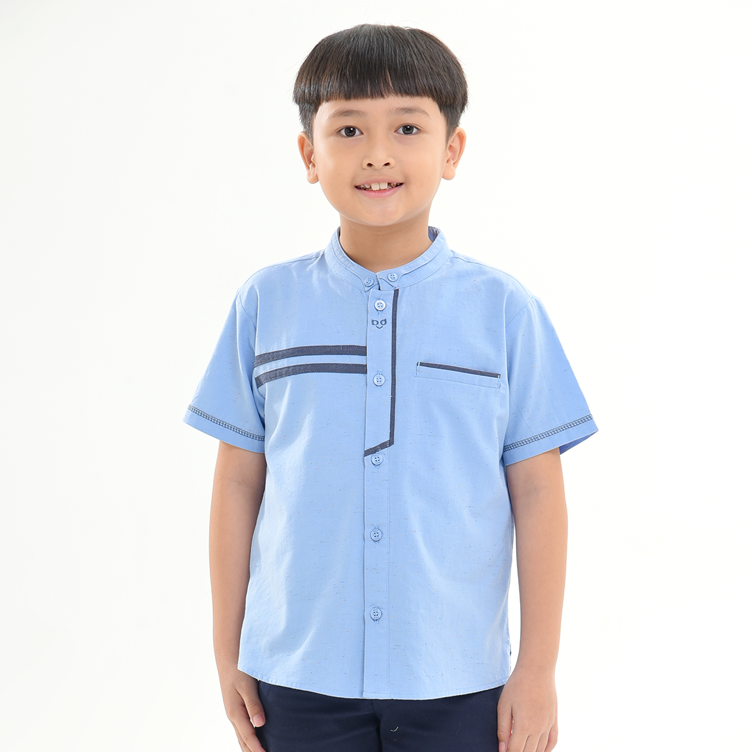 Produsen/Distributor/Supplier/Penyedia/Jual Kemkid Fatah Pdk Exclusive – Kemeja Koko Anak Lengan Pendek Fatah Exclusive, Nyaman dan Stylish untuk Penampilan Anak Sehari-hari