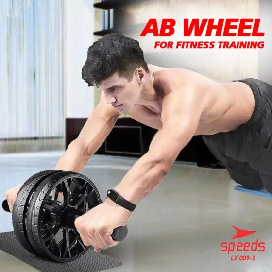Produsen/Distributor/Supplier/Penyedia/Jual AB Roller Wheel Pull Rope Fitness Equipment Untuk Latihan Perut Free Matras 009-03
