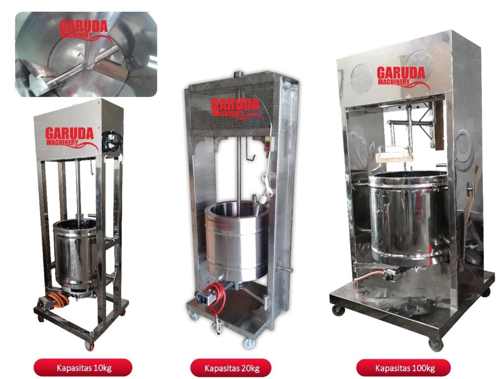 Produsen/Distributor/Supplier/Penyedia/Jual MESIN PENGADUK & PEMANAS TABUNG DOUBLE JACKET Kapasitas 10kg