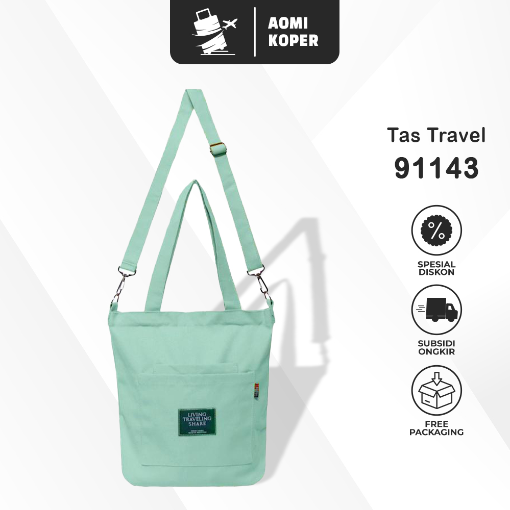 Produsen/Distributor/Supplier/Penyedia/Jual Totebag Kanvas Resleting Traveling Kuliah Sekolah Kerja (91143)
