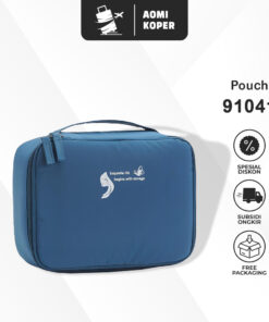 Produsen/Distributor/Supplier/Penyedia/Jual Tas Make Up Korea AOMI – Pouch Kosmetik Sekat Organizer Travel (91041)