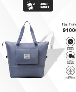Produsen/Distributor/Supplier/Penyedia/Jual Tas Travel Lipat AOMI – Anti Air, Muat Banyak, Foldable Duffel Bag (91006 / 91009)