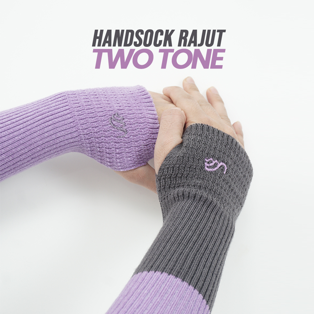 Produsen/Distributor/Supplier/Penyedia/Jual Handsock Rajut Two-Tone – Pilihan Tepat untuk Kenyamanan dan Gaya Muslimah Modern