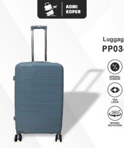 Produsen/Distributor/Supplier/Penyedia/Jual Koper AOMI 22 & 26 Inch – PP Premium, Ringan, Anti Bentur, Roda 360° (PP034)