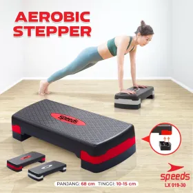 Produsen/Distributor/Supplier/Penyedia/Jual “SPEEDS Papan Senam Aerobic Stepper Papan Step Senam Zumba Adjustable Alat Olahraga Fitness 019-30”