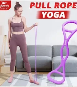 Produsen/Distributor/Supplier/Penyedia/Jual SPEEDS Tali Yoga Yoga Pull Rope Stretching Yoga Pull Rope Resistance Band Tali Yoga Elastis Portable 024-31-32