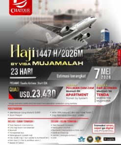Haji Visa Mujamalah 1447 H / 2026 M Resmi | Paket Haji Plus Mujamalah 23 Hari WA 085726656551