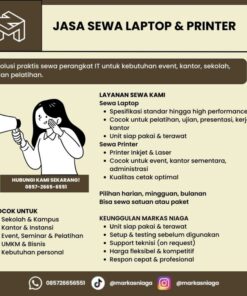 Jasa Sewa Laptop & Printer – Solusi Praktis untuk Kebutuhan Event, Kantor, Sekolah, dan Pelatihan