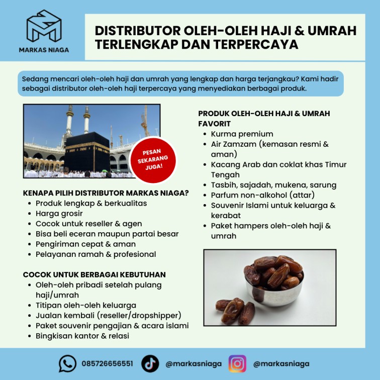 Distributor Oleh-Oleh Haji & Umrah Terlengkap dan Terpercaya – Solusi Praktis untuk Kebutuhan Anda