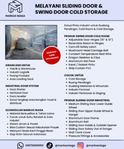 Jual Pintu Cold Room dan Pintu Cold Storage untuk Gudang Pendingin, Freezer, dan Bangunan Industri