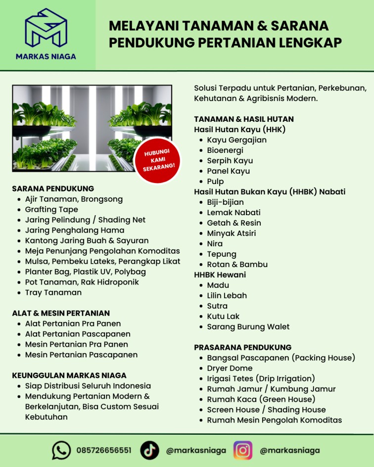 Supplier Tanaman dan Sarana Pendukung untuk Pengadaan Instansi, Proyek Penghijauan, dan Kebutuhan Budidaya