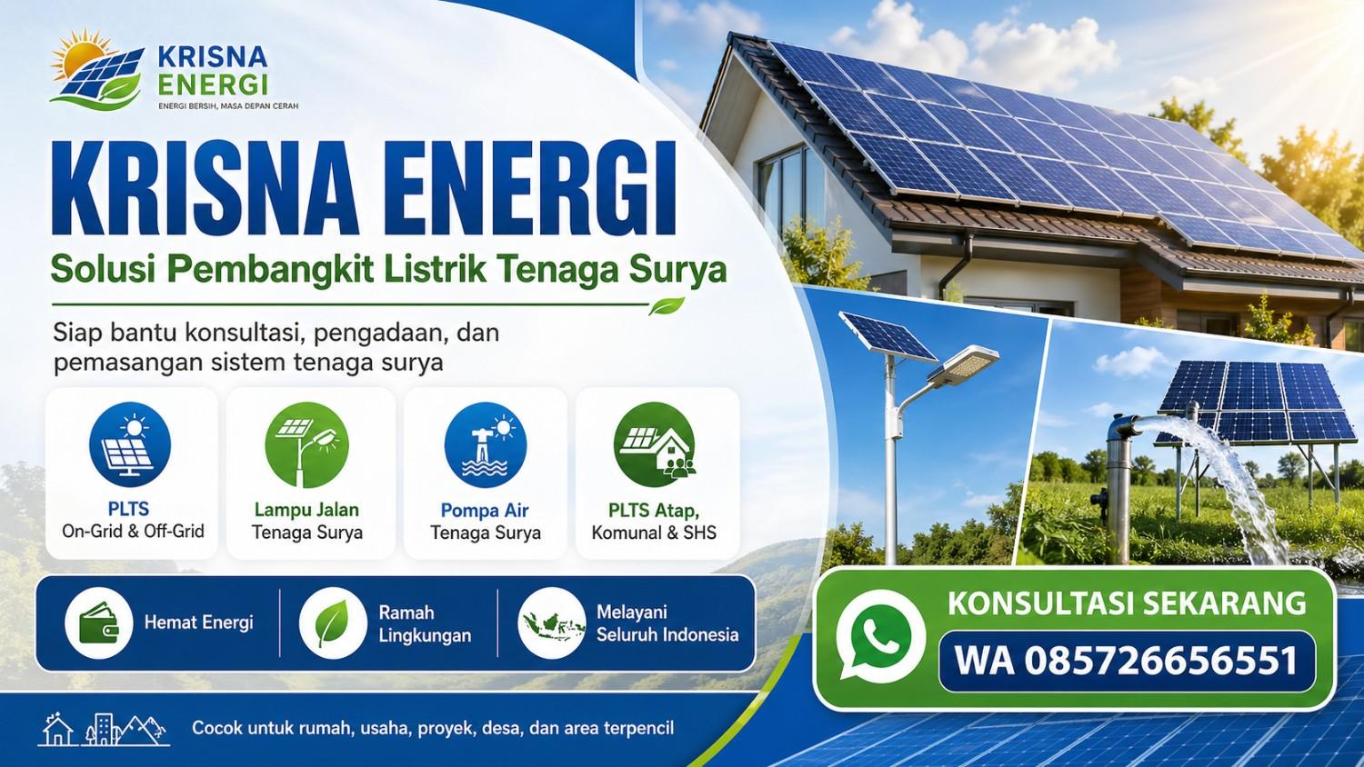 Jasa & Produk Tenaga Surya untuk Rumah, Usaha, Proyek, dan Daerah Terpencil