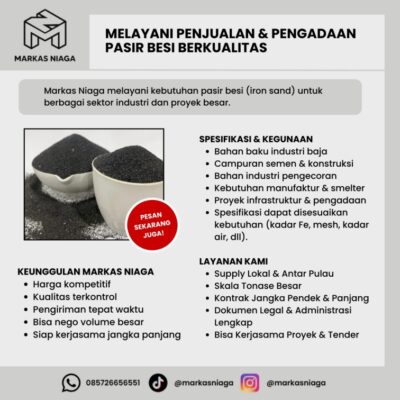 Jual Harga Pasir Besi Terbaru Per Ton Terlengkap dan Update untuk Kebutuhan Industri