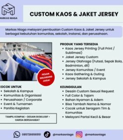 Produsen Konveksi Custom Kaos Jersey Berkualitas – Desain Bebas, Harga Terjangkau
