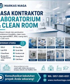 Jasa Kontraktor Laboratorium, Clean Room, BSL2 & Lab PCR | Markas Niaga