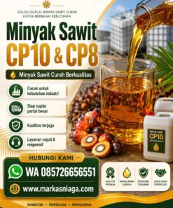 Supplier Minyak Sawit CP10 dan CP8 Curah Partai Besar | Markas Niaga