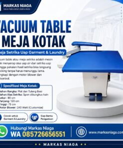 Produsen/Pabrik/Supplier/Jual Meja Setrika Uap untuk Garment, Laundry, Konveksi, dan Usaha Produksi Pakaian