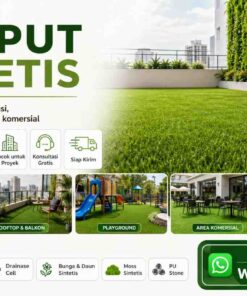 Rumput Sintetis Berkualitas untuk Taman, Rooftop, Playground, dan Area Komersial