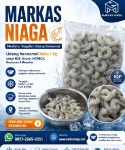 Supplier Udang Vannamei Beku 1 Kg untuk B2B, Grosir, HORECA, Restoran & Reseller