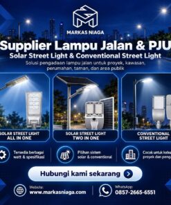 Lampu PJU Solar Cell All in One – Supplier Lampu Jalan Tenaga Surya 40–120 Watt