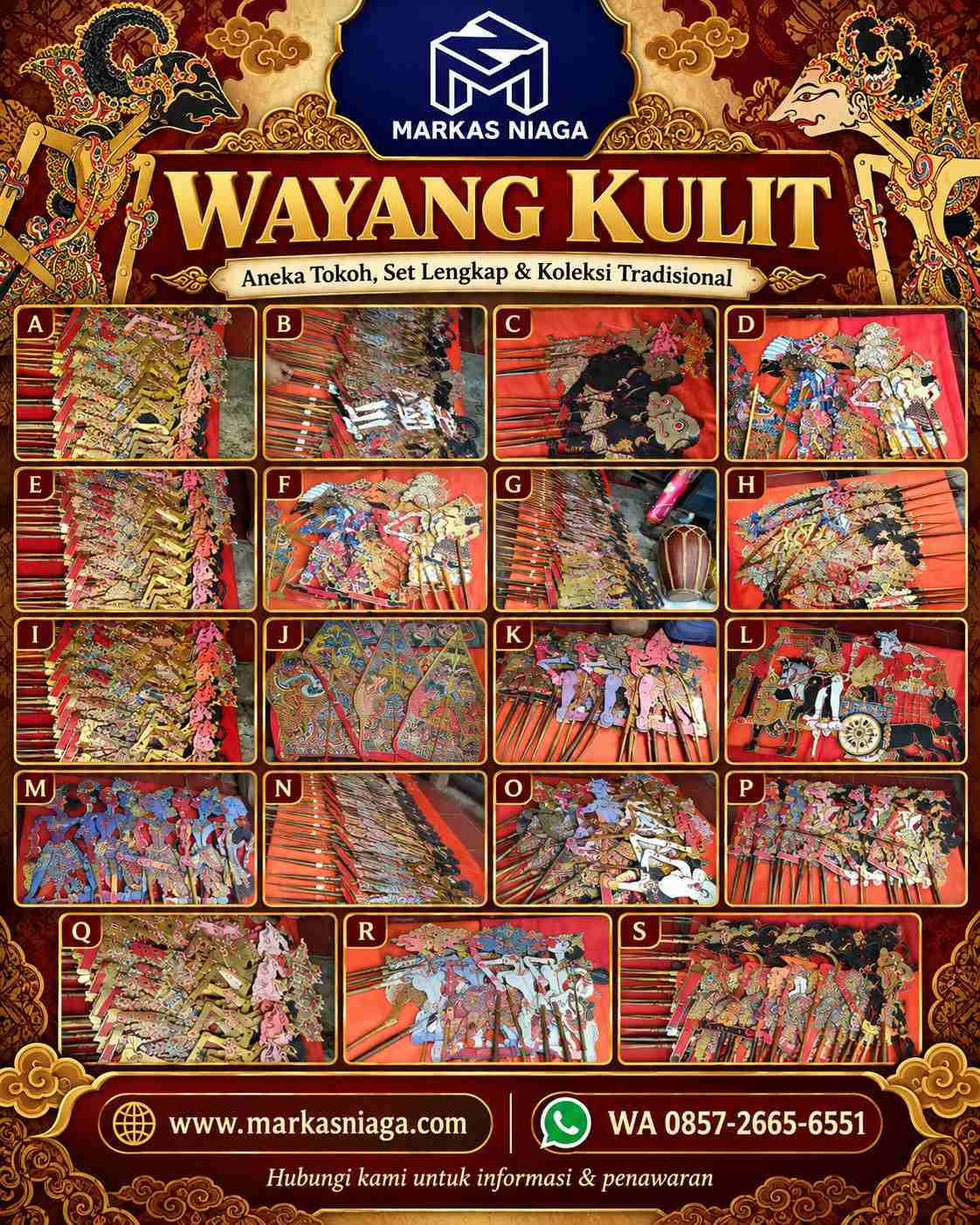 Penyedia & Pengrajin Set Wayang Kulit Lengkap